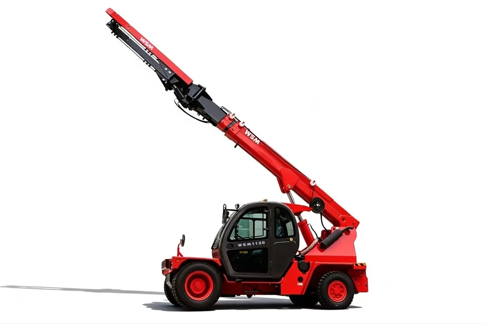 Teleskoplader für den Steintransport